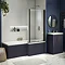 Arezzo Matt Blue L-Shaped End Bath Panel - 700mm  Profile Large Image