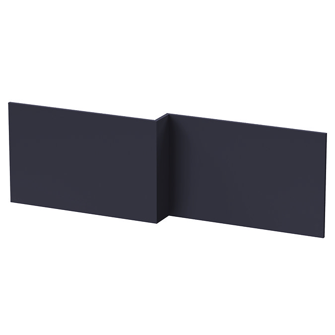 Arezzo Matt Blue L-Shaped Front Bath Panel - 1700mm Large Image