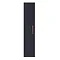 Arezzo Matt Blue Wall Hung Tall Storage Cabinet with Rose Gold Handle  Profile Large Image