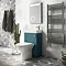 Arezzo Matt Green 2-In-1 Wash Basin & Toilet (500mm Wide x 300mm) incl. Chrome Flush Large Image