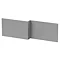 Arezzo Matt Grey L-Shaped Front Bath Panel - 1700mm Large Image