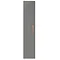 Arezzo Matt Grey Wall Hung Tall Storage Cabinet with Rose Gold Handle  Profile Large Image
