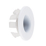 Arezzo Matt White Basin Overflow Cover Insert Hole Trim