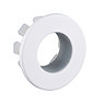 Arezzo Matt White Basin Overflow Cover Insert Hole Trim