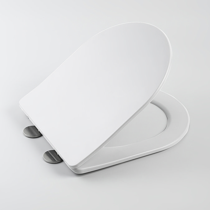 Arezzo Matt White BTW Close Coupled Toilet + Soft Close Seat  Profile Large Image