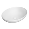 Arezzo Matt White Curved Oval Counter Top Basin 0TH (520 x 395mm)