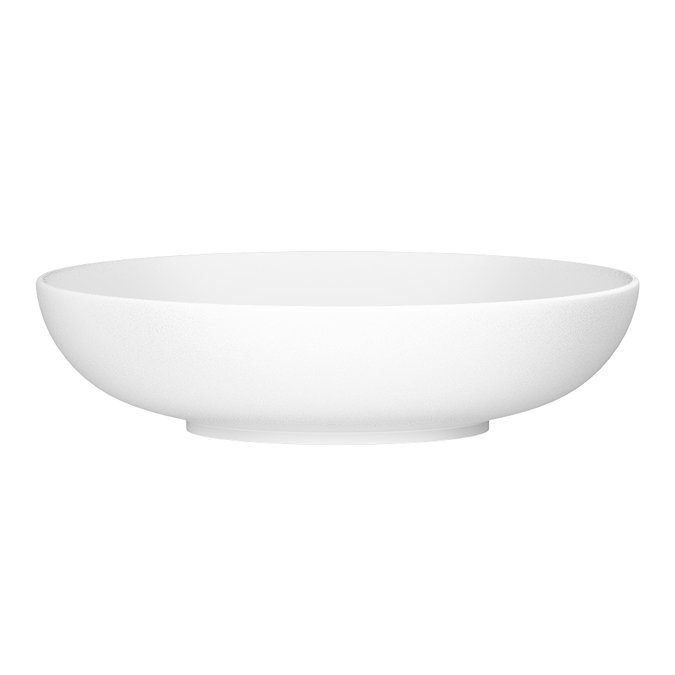 Arezzo Matt White Curved Oval Counter Top Basin 0TH (520 x 395mm)