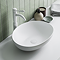 Arezzo Matt White Curved Oval Counter Top Basin 0TH (520 x 395mm)