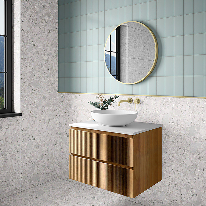 Arezzo Matt White Curved Oval Counter Top Basin 0TH (520 x 395mm)