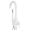 Arezzo Matt White Freestanding Bath Tap with Shower Mixer  Feature Large Image