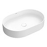 Arezzo Matt White Oblong Stone Resin Counter Top Basin (580 x 380mm)