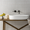 Arezzo Matt White Oval Ceramic Counter Top Basin (600 x 380mm)