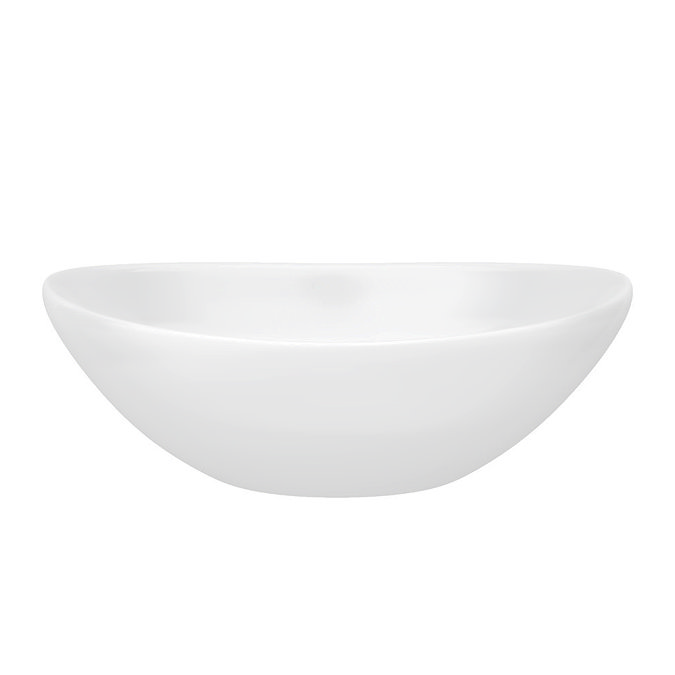 Arezzo Matt White Oval Counter Top Basin 0TH (410 x 340mm)