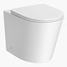 Arezzo Matt White Rimless Back to Wall Toilet incl. Soft Close Seat  Standard Large Image