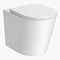 Arezzo Matt White Rimless Back to Wall Toilet incl. Soft Close Seat  Standard Large Image