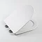 Arezzo Matt White Soft Close Toilet Seat for BTW Pan