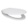 Arezzo Matt White Soft Close Toilet Seat Large Image