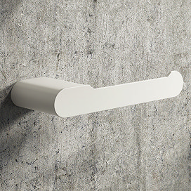Arezzo Matt White Toilet Roll Holder Large Image