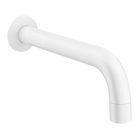 Arezzo Matt White Wall Mounted Bath Spout Large Image