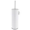 Arezzo Matt White Wall Mounted Toilet Brush + Holder