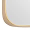 Arezzo Medium 400 x 400 Gold Frame Square Wall Mirror  Feature Large Image