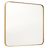 Arezzo Large 500 x 500 Gold Frame Square Wall Mirror  Large Image