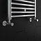 Arezzo Modern Angled Radiator Valves incl. 180mm Stand Pipes - Chrome