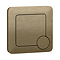 Arezzo Modern Antique Brass Square Flush Plate - 70 x 70mm