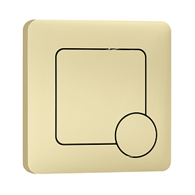 Arezzo Modern Brushed Brass Square Flush Plate - 70 x 70mm