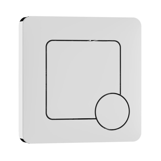 Arezzo Modern Chrome Square Flush Plate - 70 x 70mm