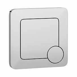 Arezzo Modern Chrome Square Flush Plate - 70 x 70mm