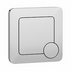 Arezzo Modern Chrome Square Flush Plate - 70 x 70mm