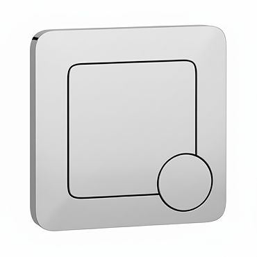 Arezzo Modern Chrome Square Flush Plate Profile Large Image