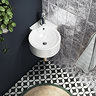 Arezzo Modern Cloakroom Suite (Toilet + Corner Basin)  Profile Large Image