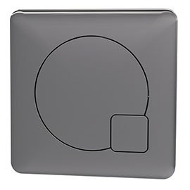 Arezzo Modern Gun Metal Grey Square Flush Plate - 70 x 70mm Medium Image