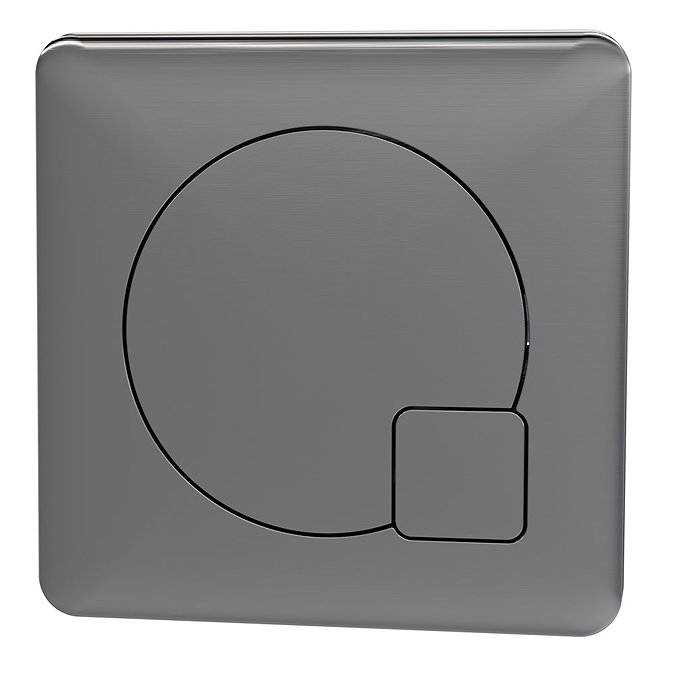 Arezzo Modern Gun Metal Grey Square Flush Plate - 70 x 70mm Large Image