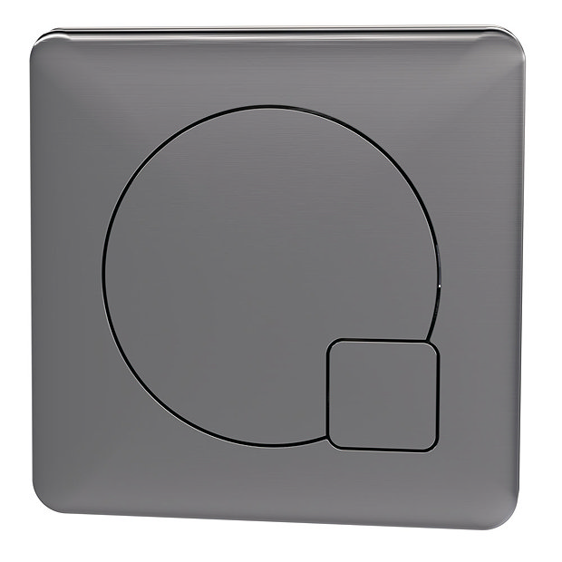 Arezzo Modern Gun Metal Grey Square Flush Plate 70 x 70mm AZSQGG