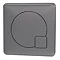 Arezzo Modern Gun Metal Grey Square Flush Plate - 70 x 70mm Large Image