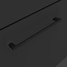 Arezzo Modern Matt Black Complete Shower Bath Suite with Vanity Unit & Toilet