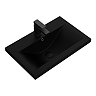 Arezzo Modern Matt Black Complete Shower Bath Suite with Vanity Unit & Toilet