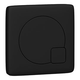 Arezzo Modern Matt Black Square Flush Plate - 70 x 70mm Medium Image