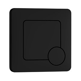 Arezzo Modern Matt Black Square Flush Plate - 70 x 70mm