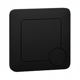 Arezzo Modern Matt Black Square Flush Plate - 70 x 70mm