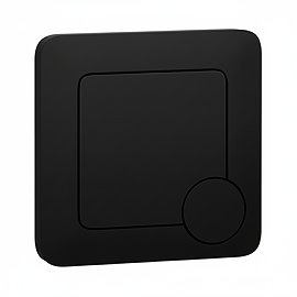 Arezzo Modern Matt Black Square Flush Plate - 70 x 70mm
