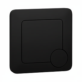 Arezzo Modern Matt Black Square Flush Plate - 70 x 70mm
