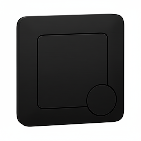 Arezzo Modern Matt Black Square Flush Plate - 70 x 70mm