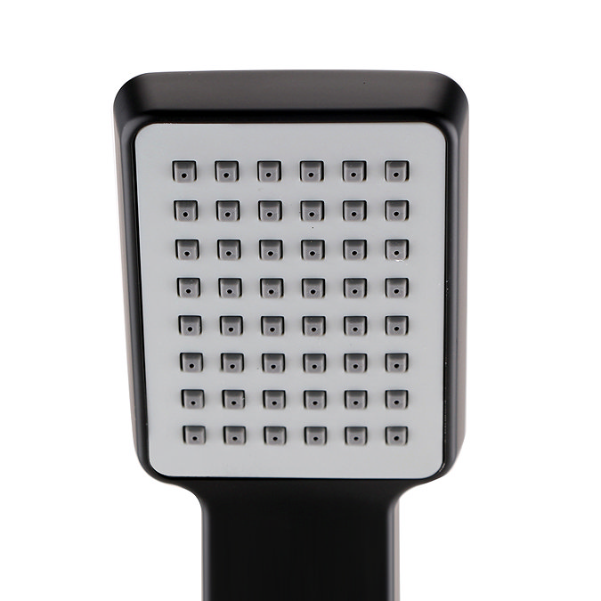 Arezzo Modern Square Shower Handset Matt Black