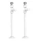 Arezzo Modern Straight Radiator Valves inc. 180mm Stand Pipes - White Large Image
