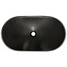 Arezzo Oval Counter Top Basin (620mm Wide - Matt Black)  Feature Large Image