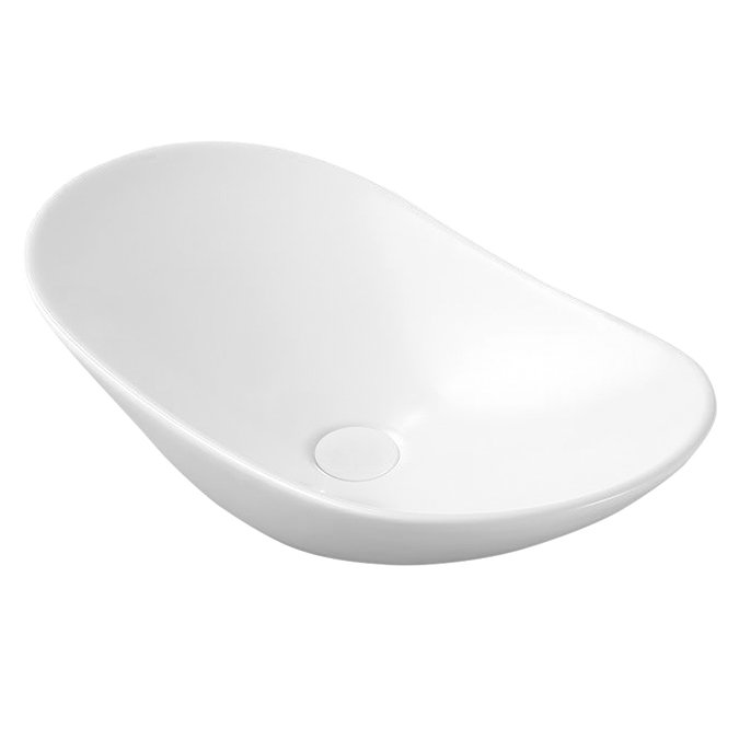 Arezzo Oval Counter Top Basin (620mm Wide - Matt White)